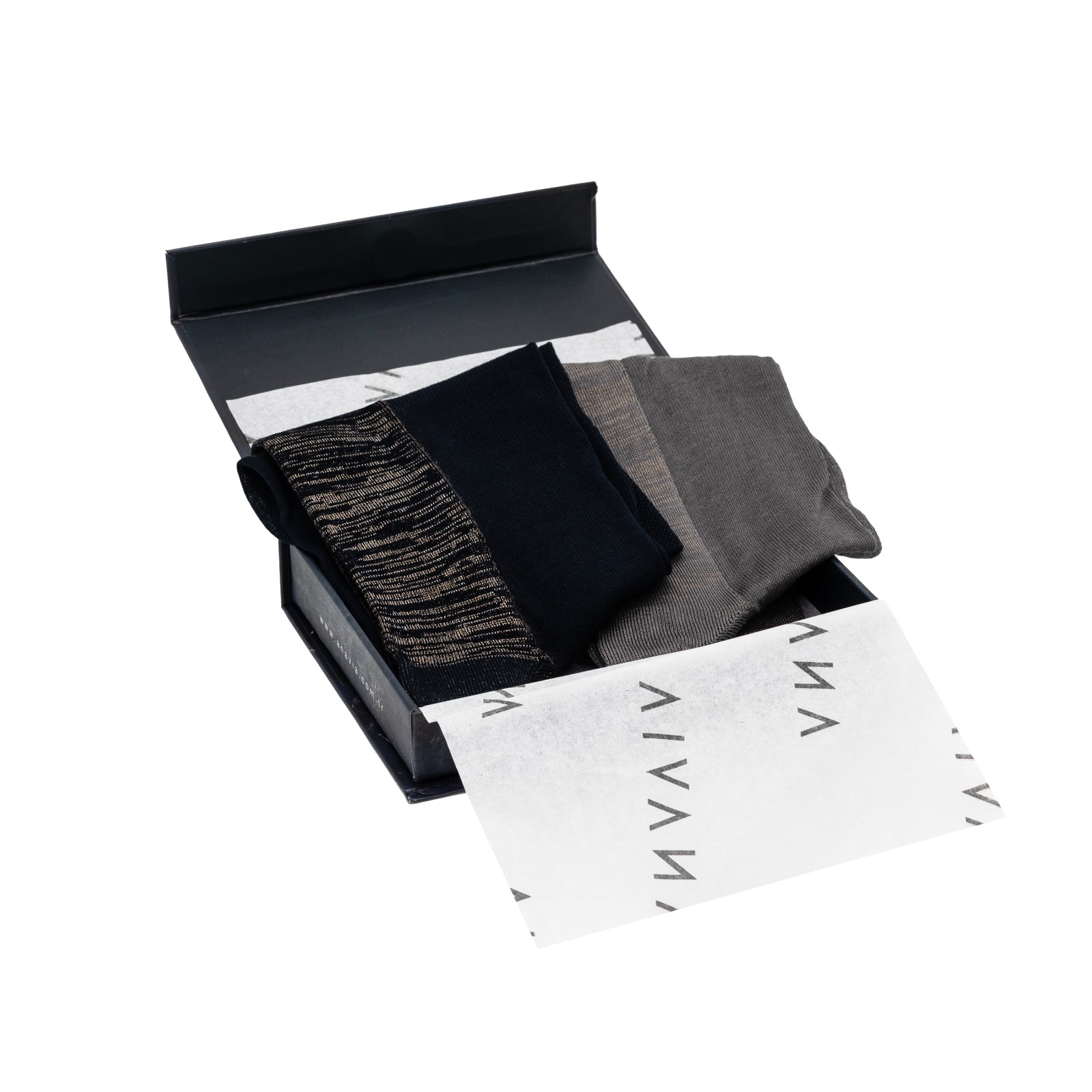 SİLVER MERSERZE  LUXE SOCKS MEN 1 LACİVET + 1 FÜME