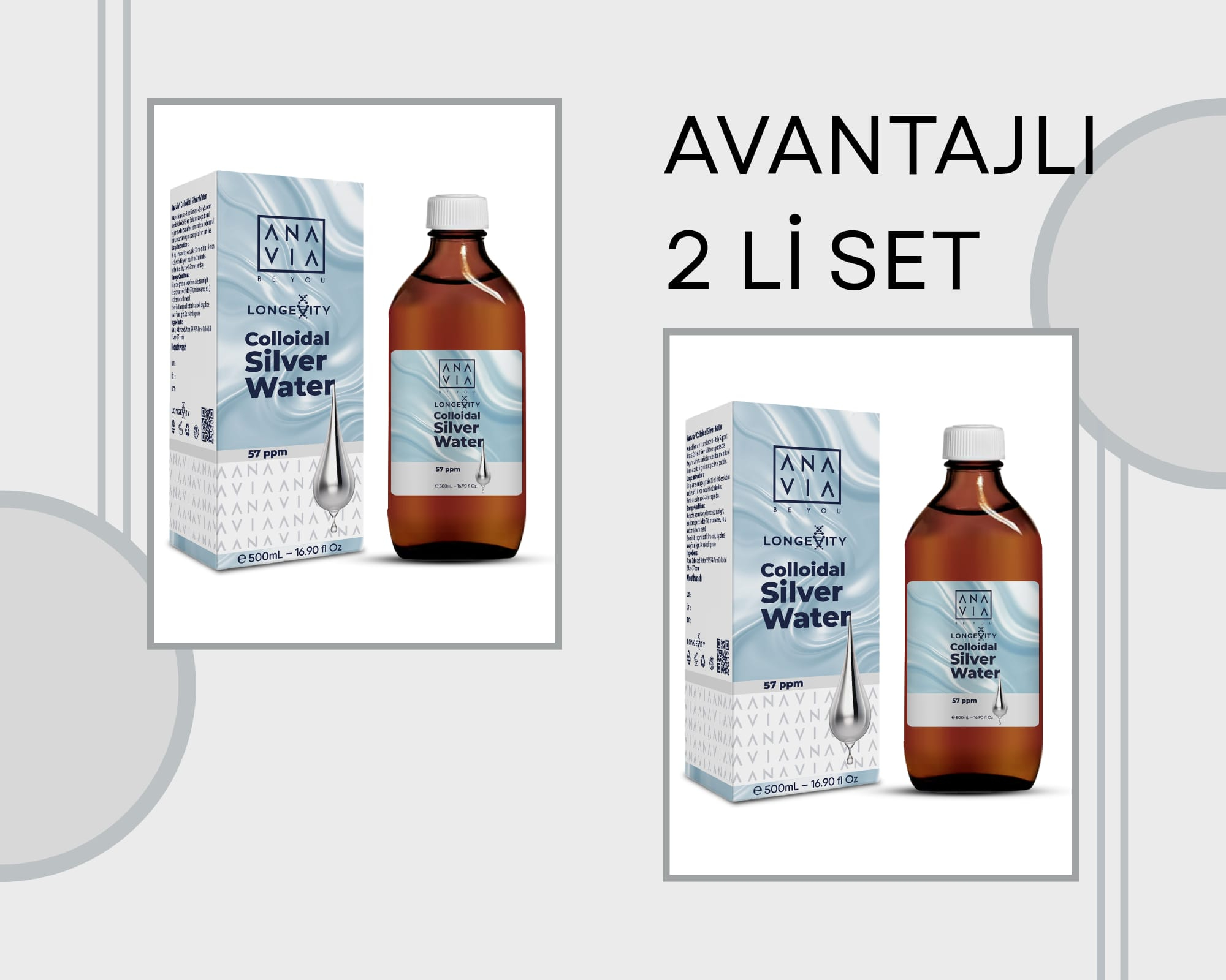 COLLOİDAL SİLVER WATER  2Lİ  SET